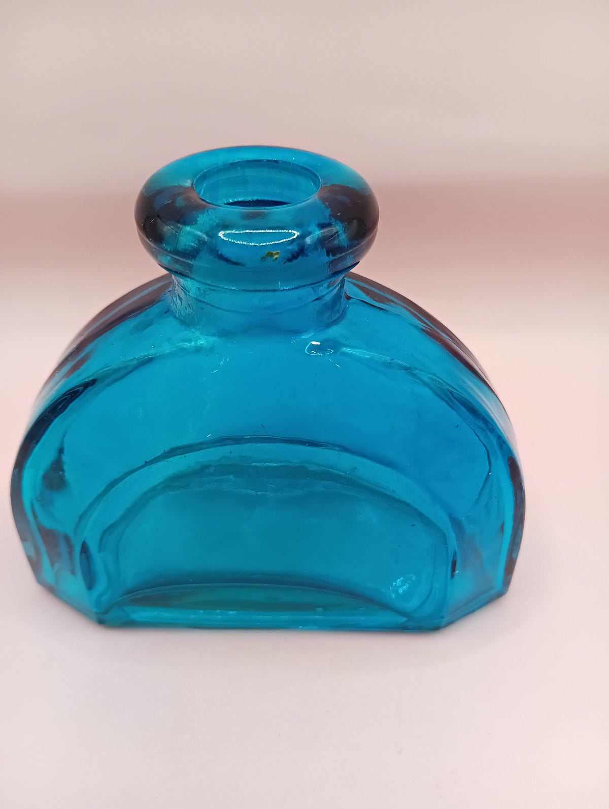 Miniature Apothecary Glass Bottle – Vintage Decorative Round – Thorn & Thimble