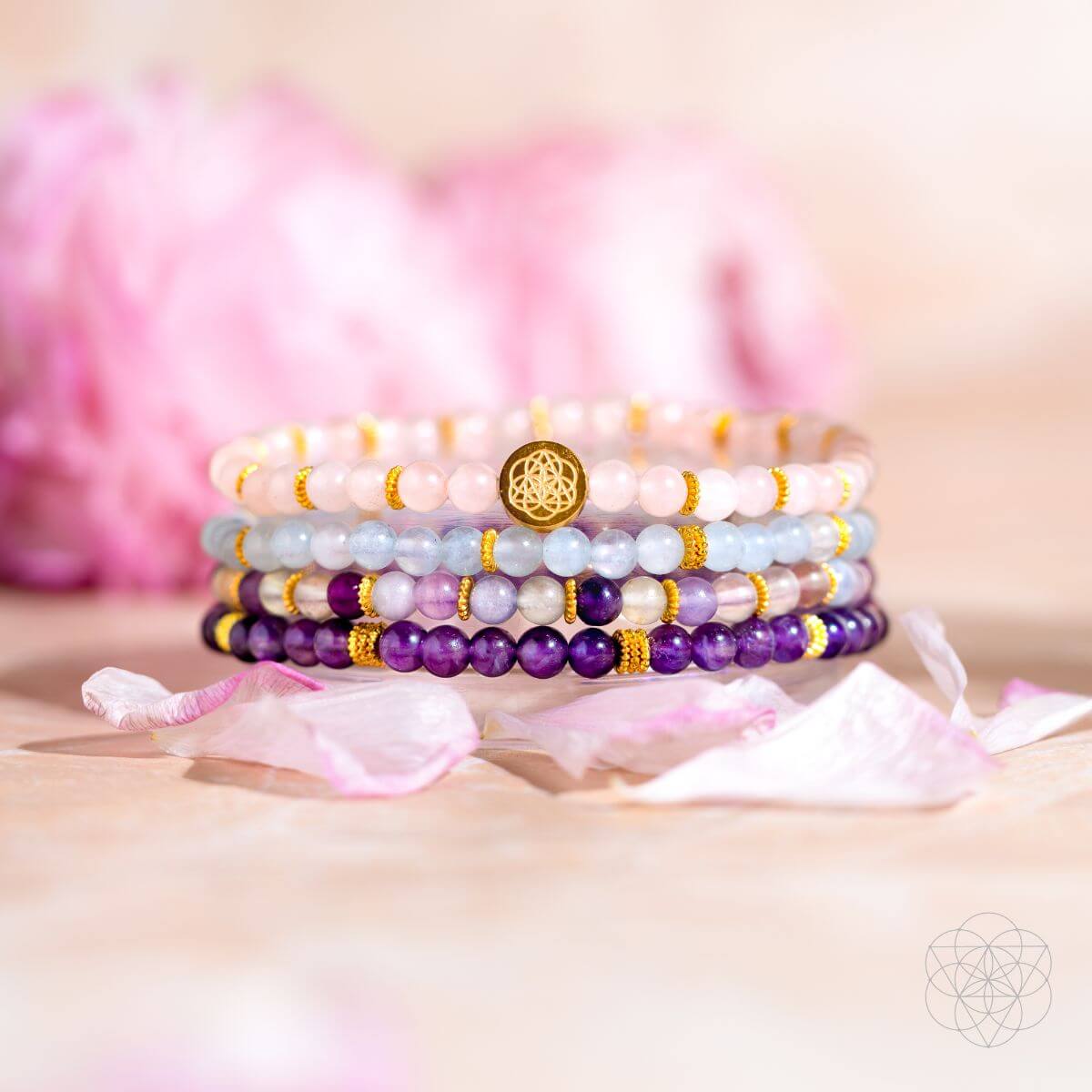 Calm & Positivity Bracelet Pack of 4