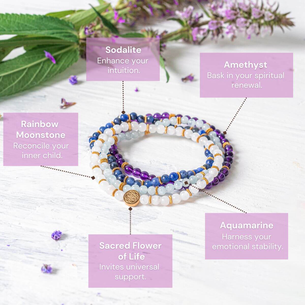 Spiritual Balance Bracelet Pack of 4