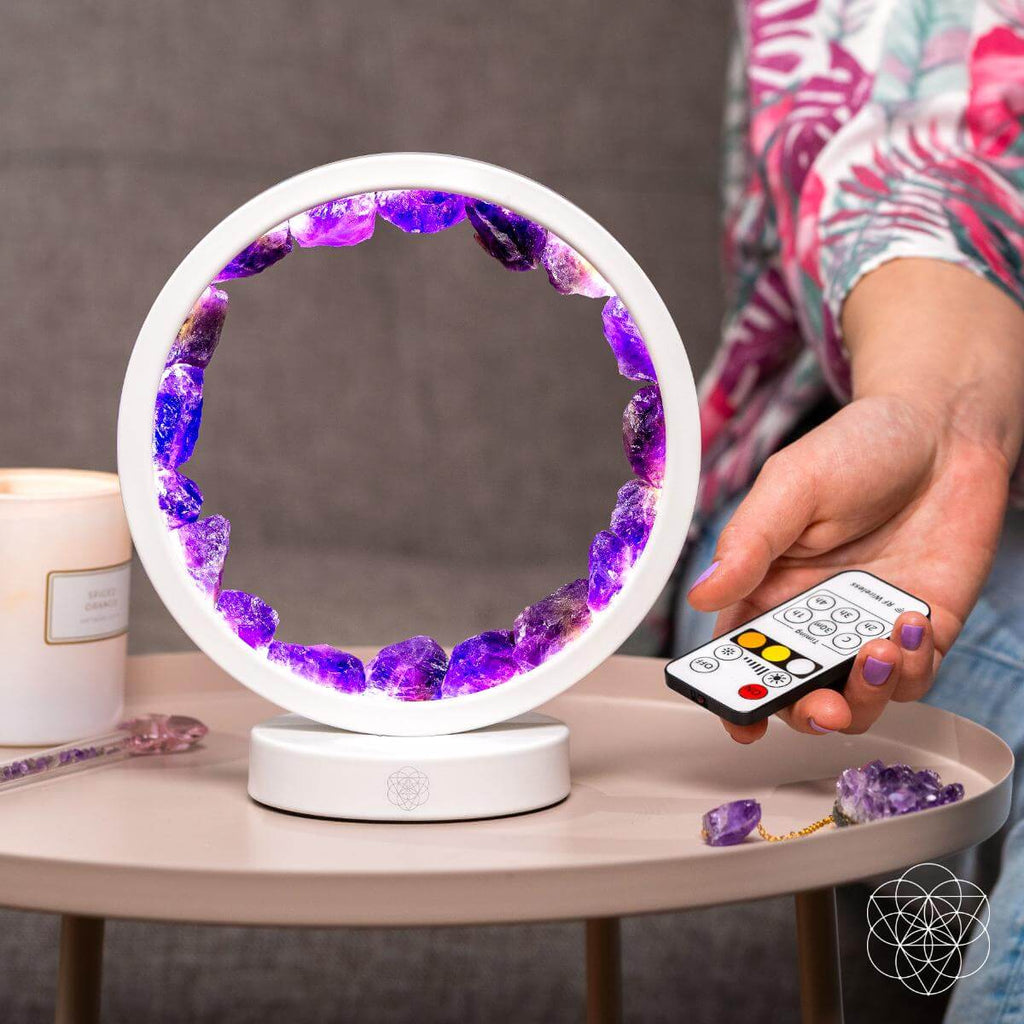 Amethyst Halo Meditation Lamp