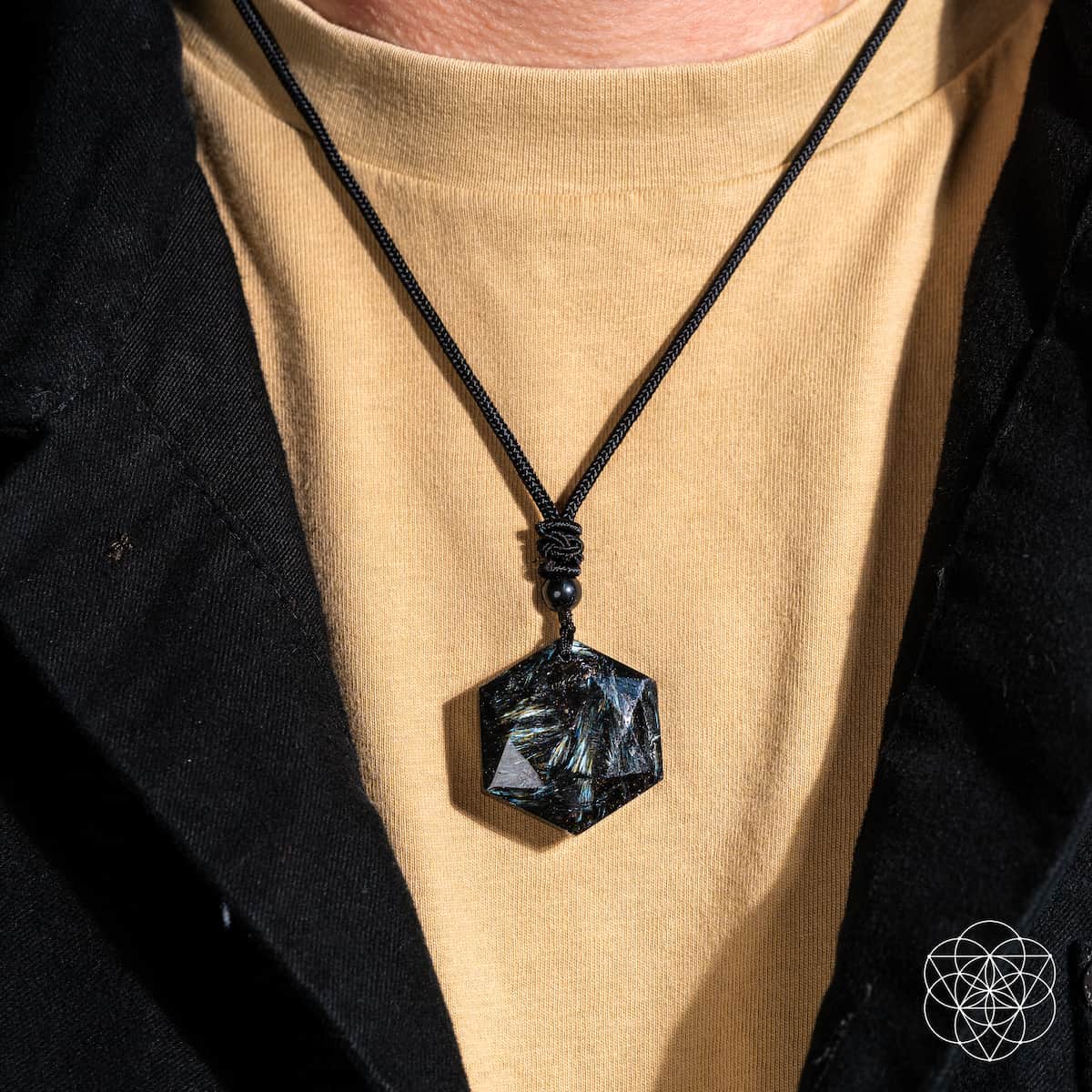 Arfvedsonite Vision Stone Pendant