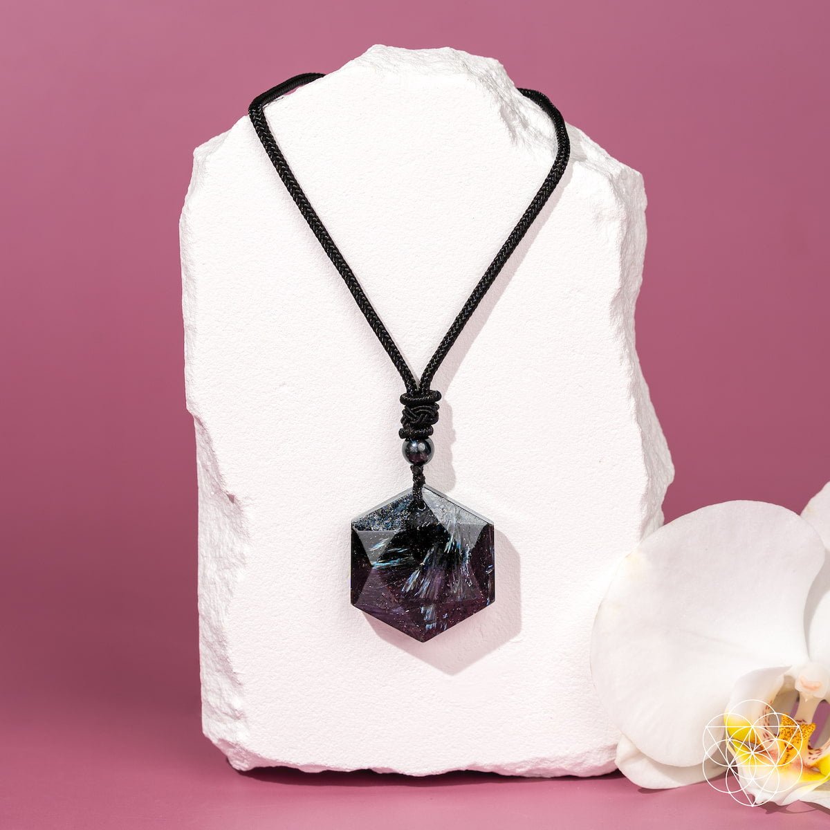 Arfvedsonite Vision Stone Pendant
