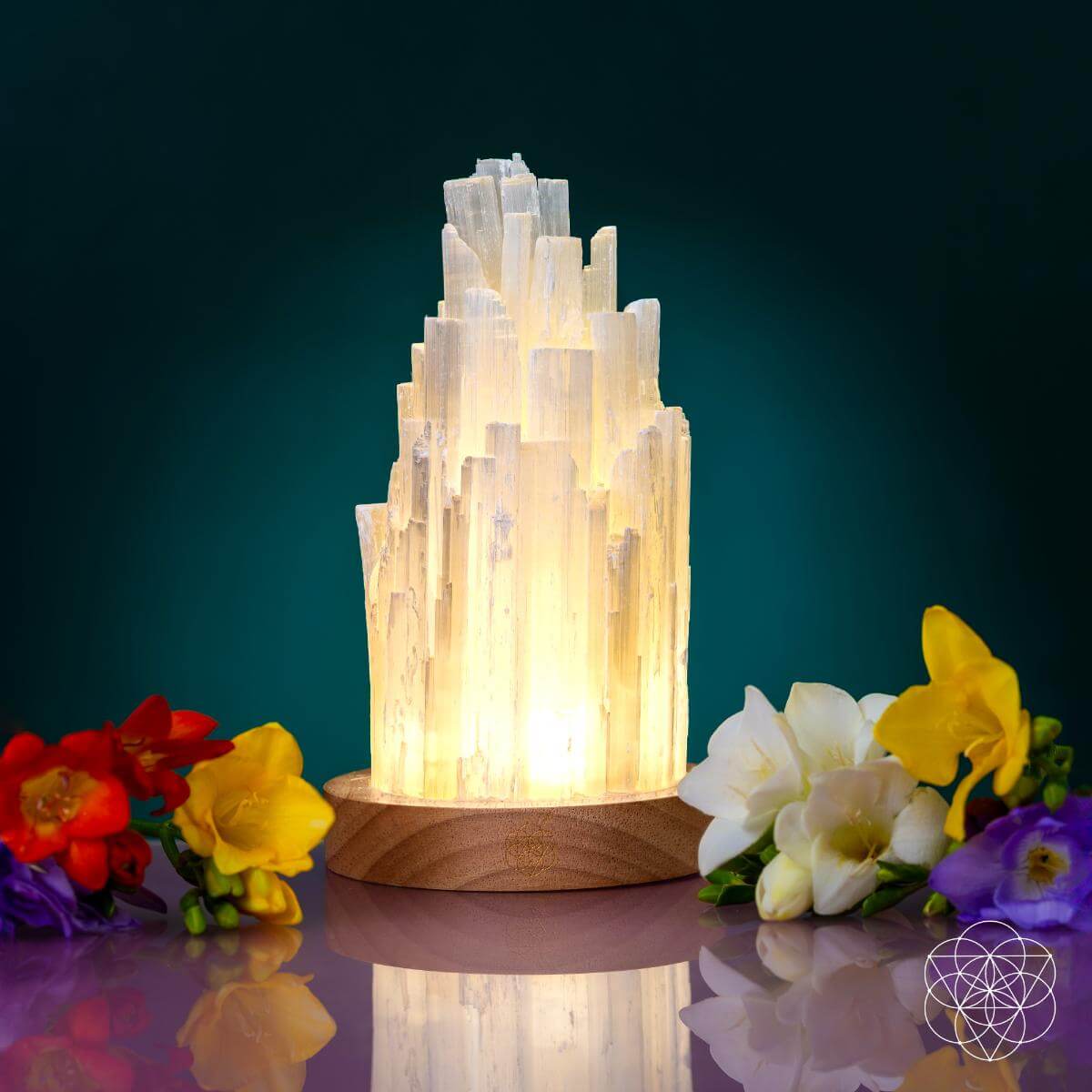 Cleanse-All Selenite Crystal Lamp
