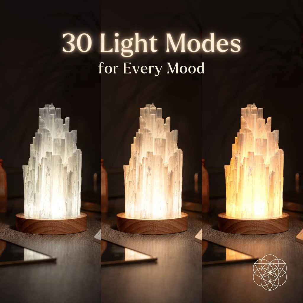 Cleanse-All Selenite Crystal Lamp