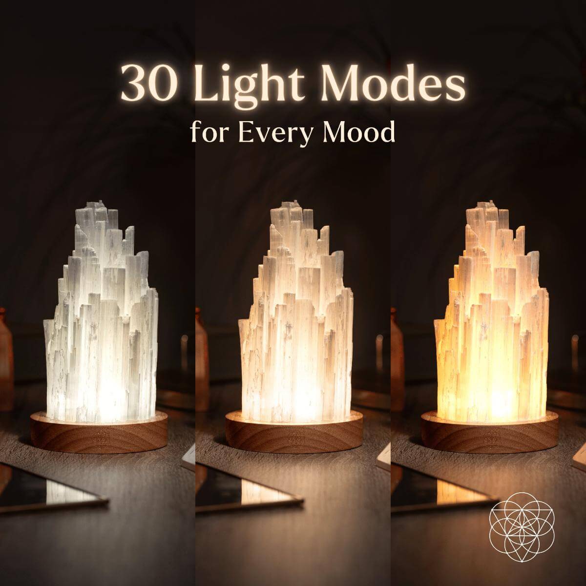 Cleanse-All Selenite Crystal Lamp