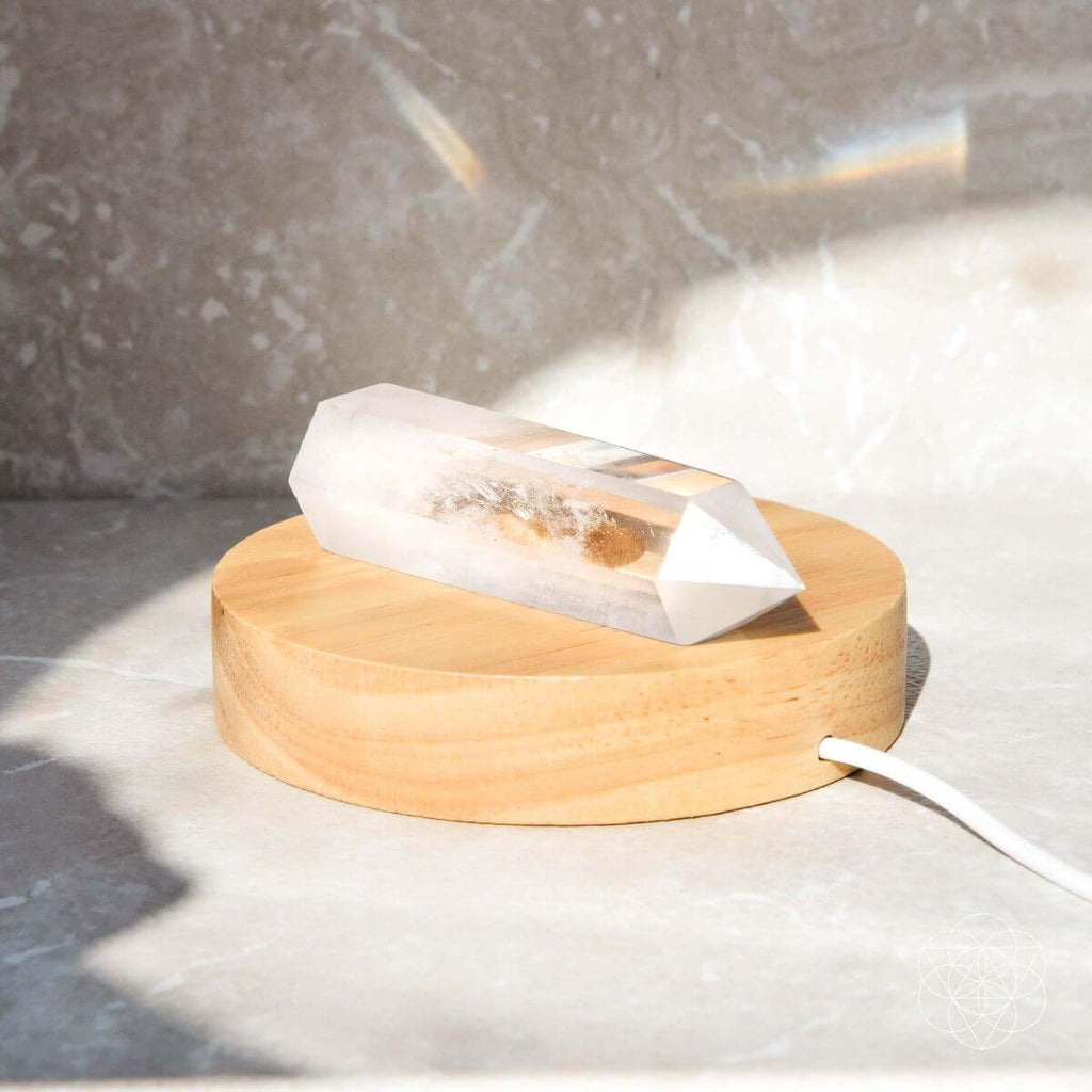 Clear Quartz Crystal Lamp