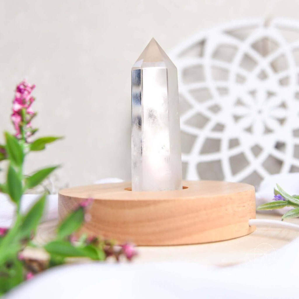 Clear Quartz Crystal Lamp