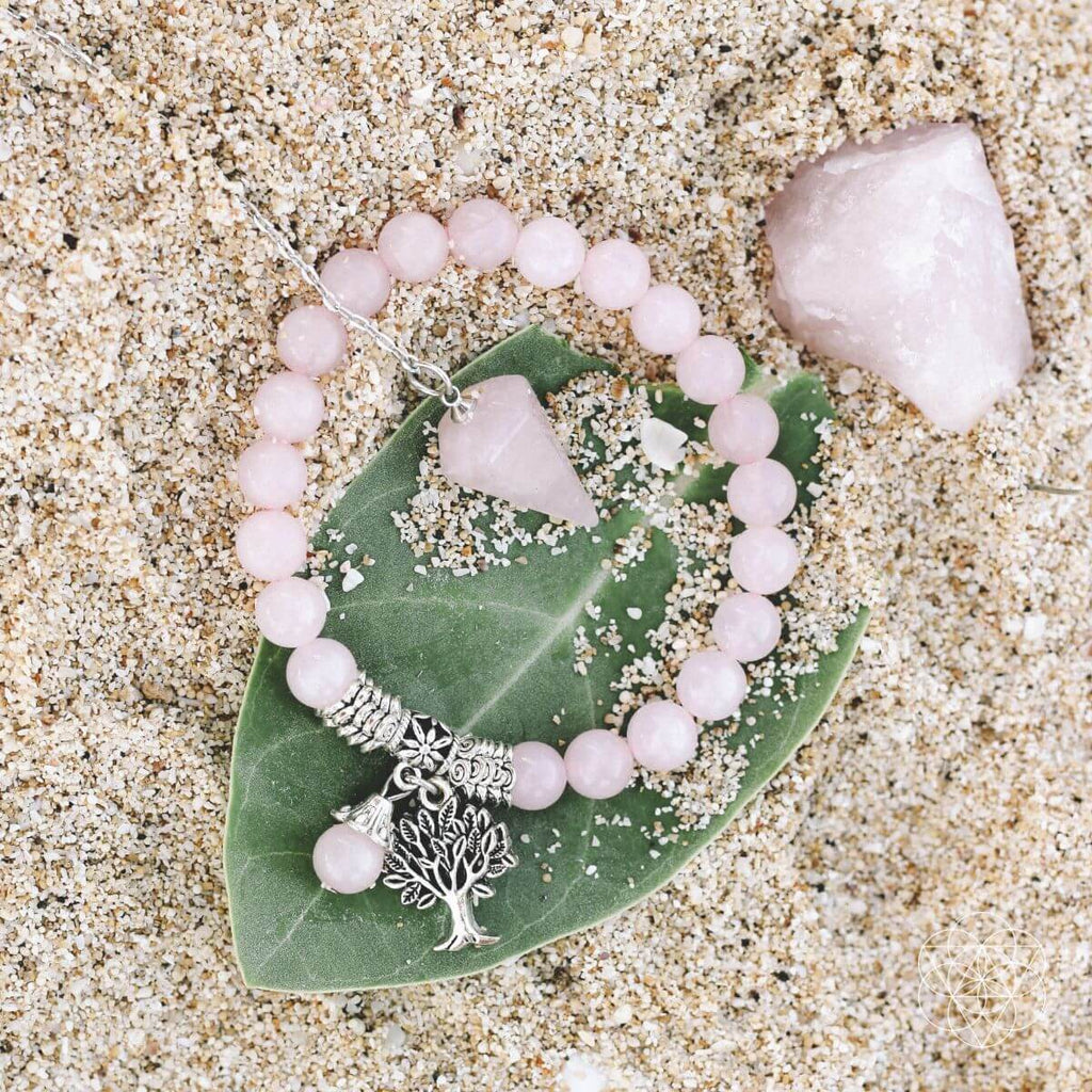Rose Quartz Love & Intention Crystal Set