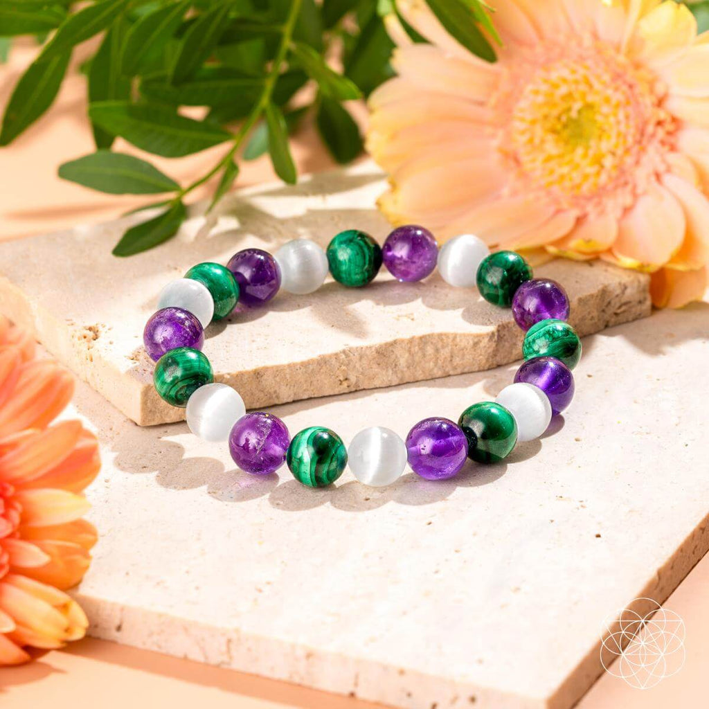 Triple Crystal Balance Bracelet