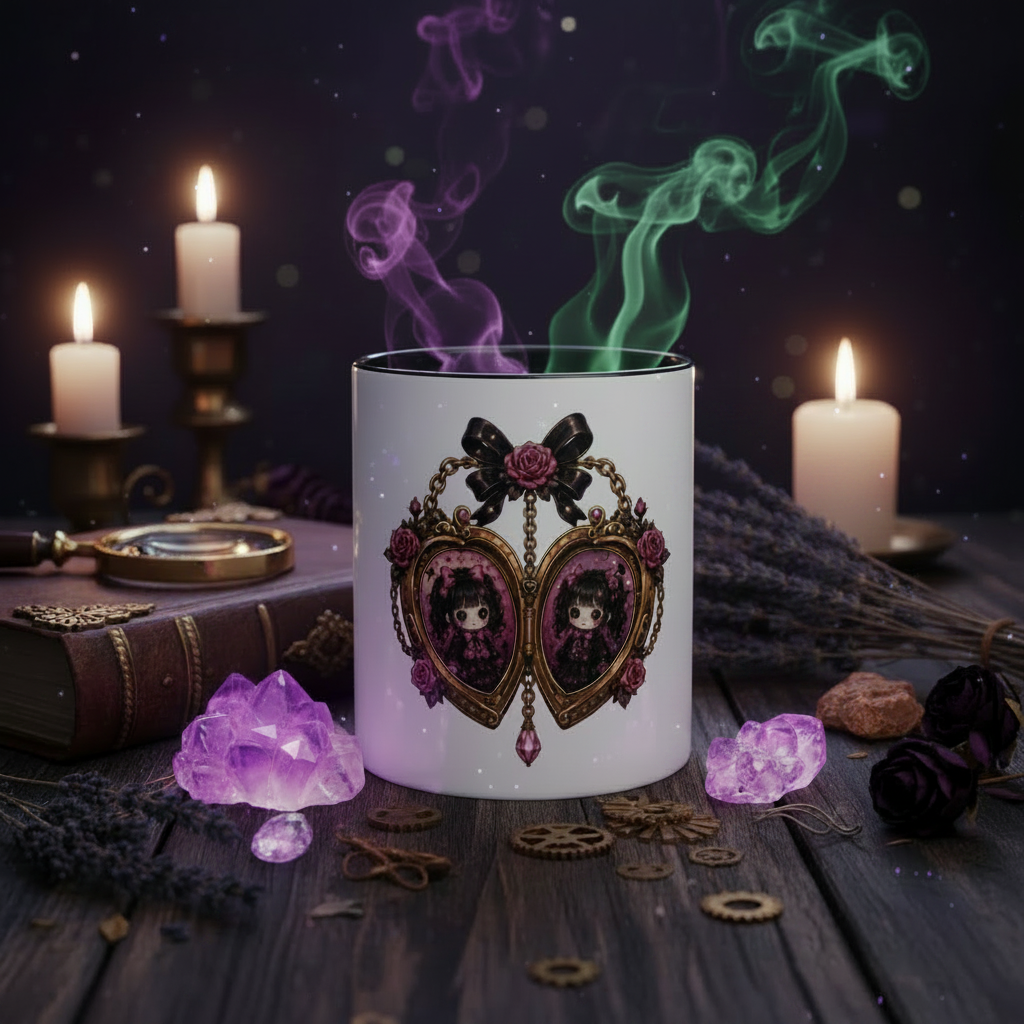 Cursed Locket Mug with Color Inside