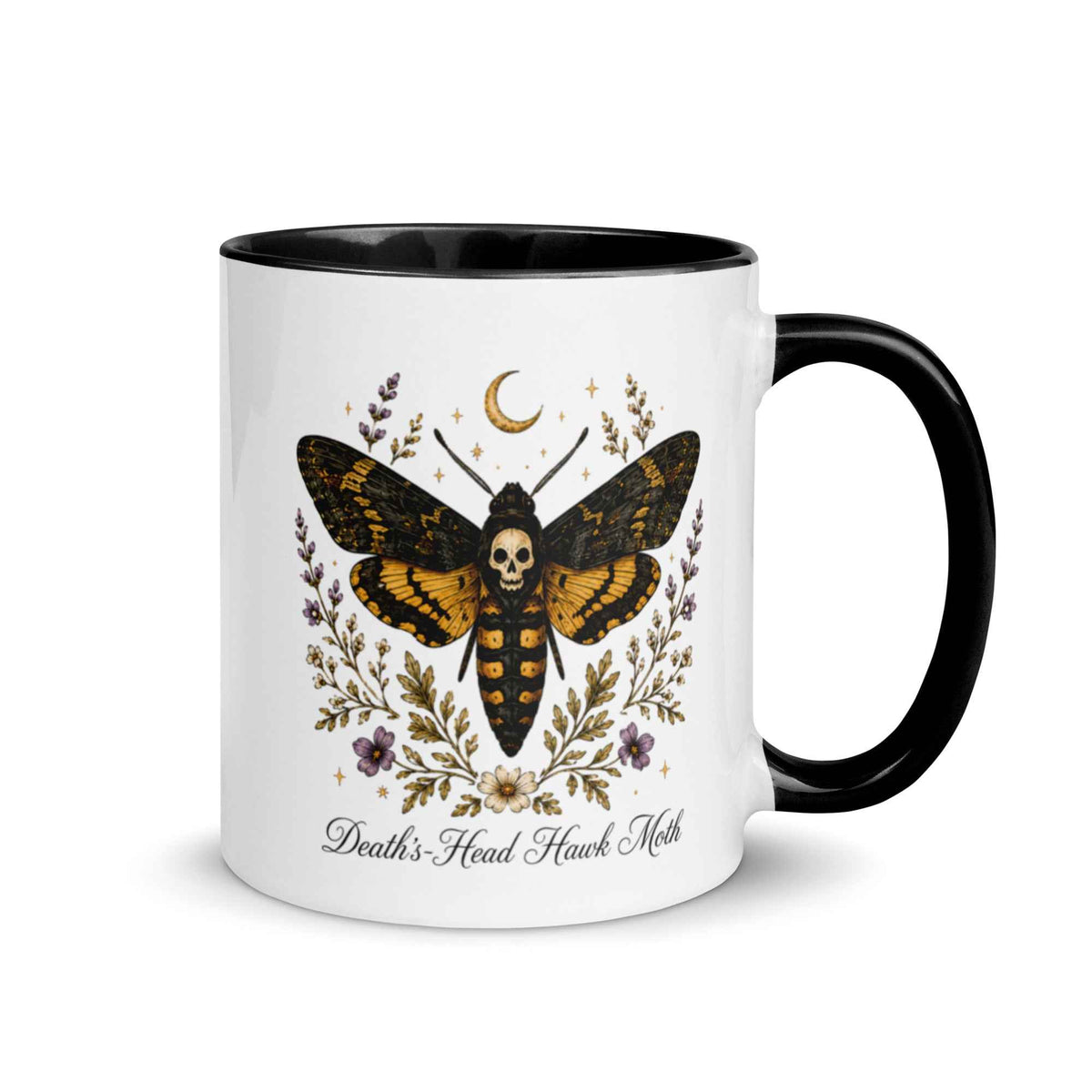 Death’s-Head Hawkmoth Gothic Botanical Ceramic Mug – Thorn & Thimble