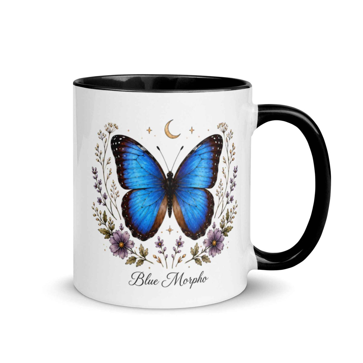 Blue Morpho Butterfly Botanical Ceramic Mug – Thorn & Thimble