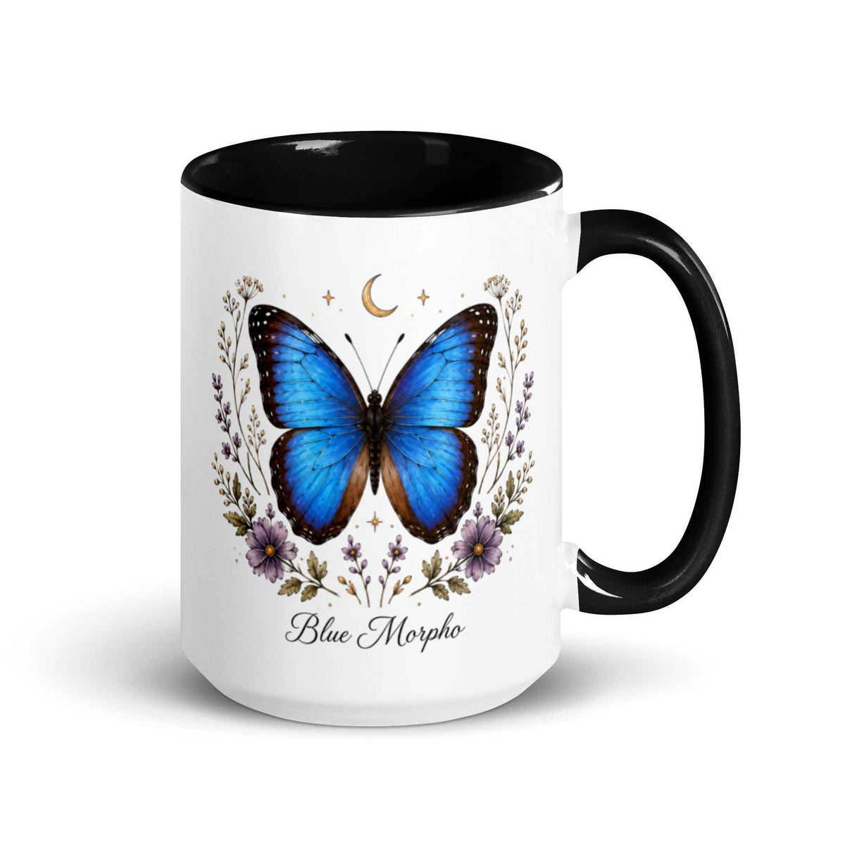 Blue Morpho Butterfly Botanical Ceramic Mug – Thorn & Thimble
