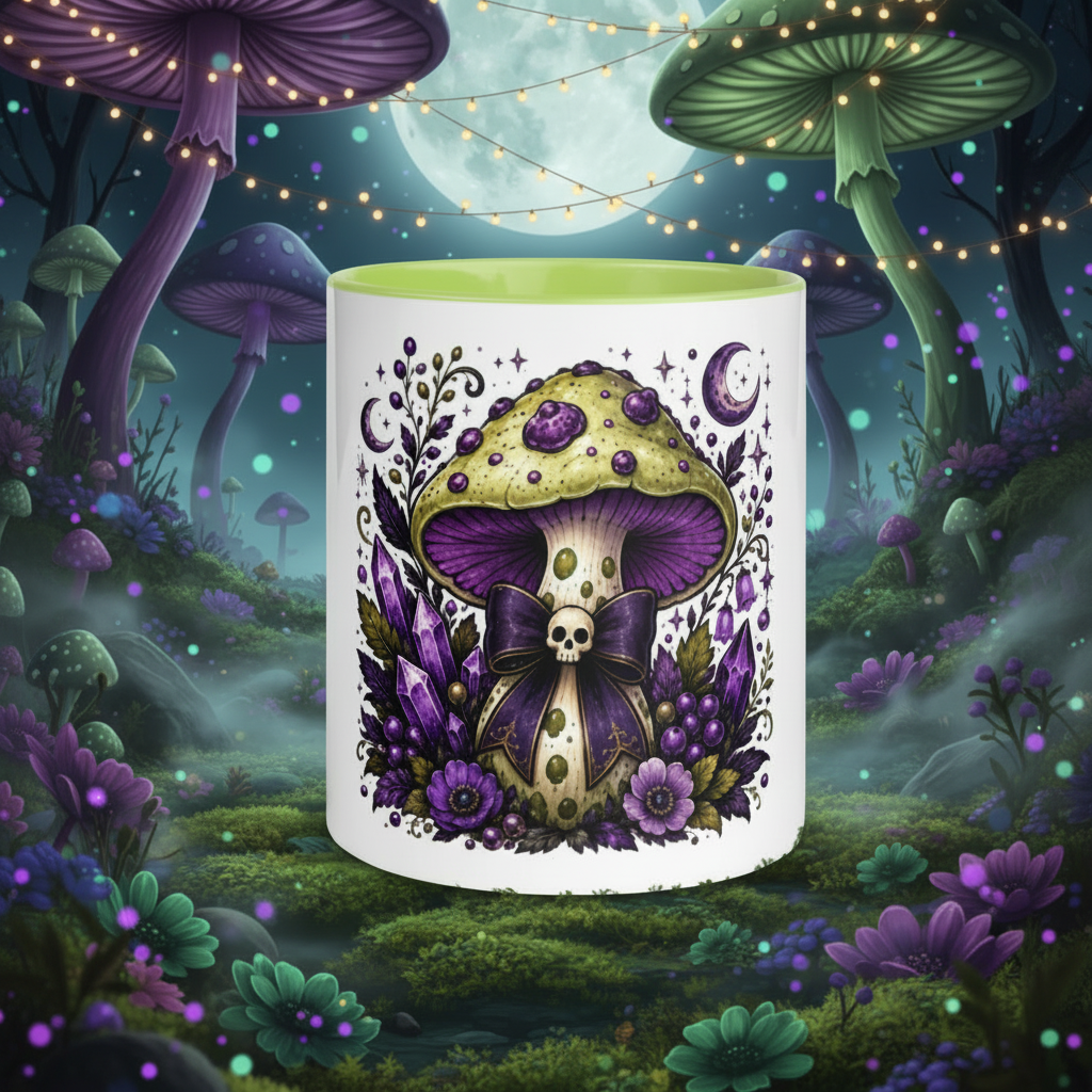 Mushroom D Mug with Color Inside