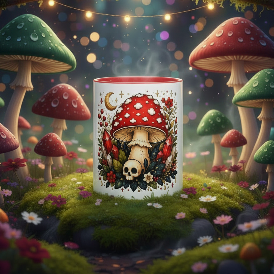 Mushroom C Mug with Color Inside