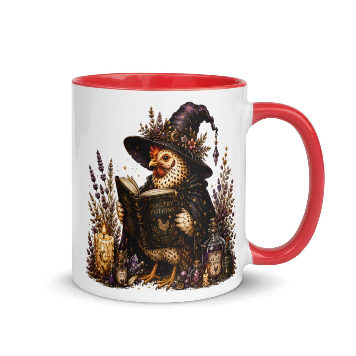 Bookish Chicken Witch Cottagecore Ceramic Mug – Thorn & Thimble