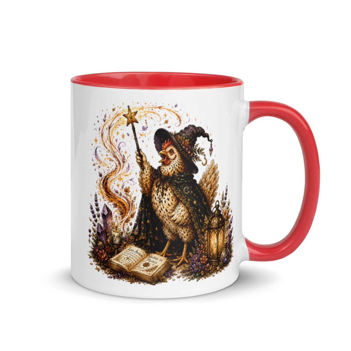 Chicken Witch with Wand Cottagecore Ceramic Mug – Thorn & Thimble