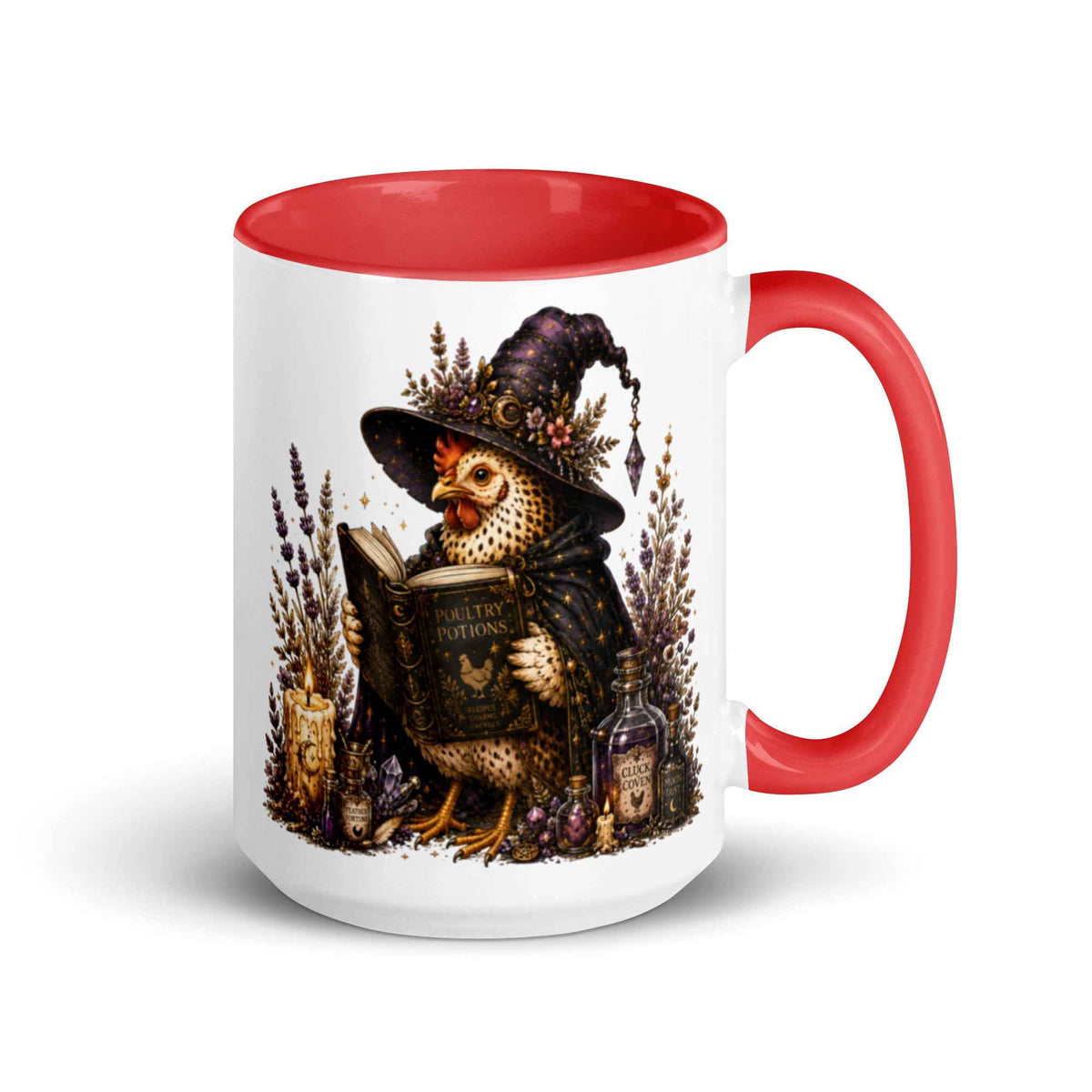 Bookish Chicken Witch Cottagecore Ceramic Mug – Thorn & Thimble