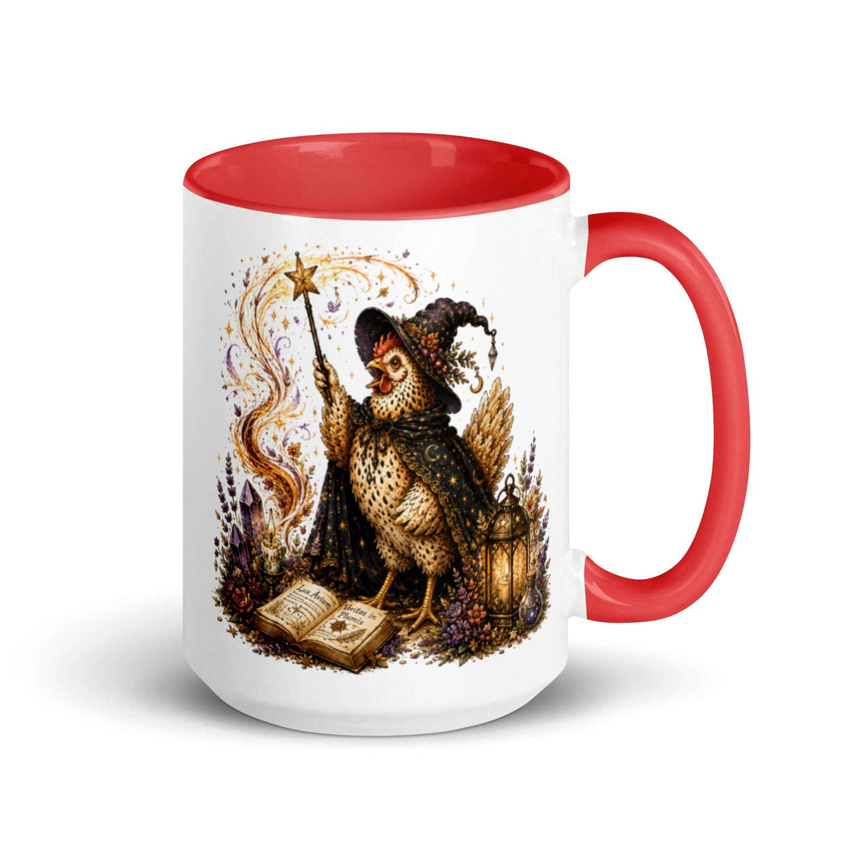Chicken Witch with Wand Cottagecore Ceramic Mug – Thorn & Thimble
