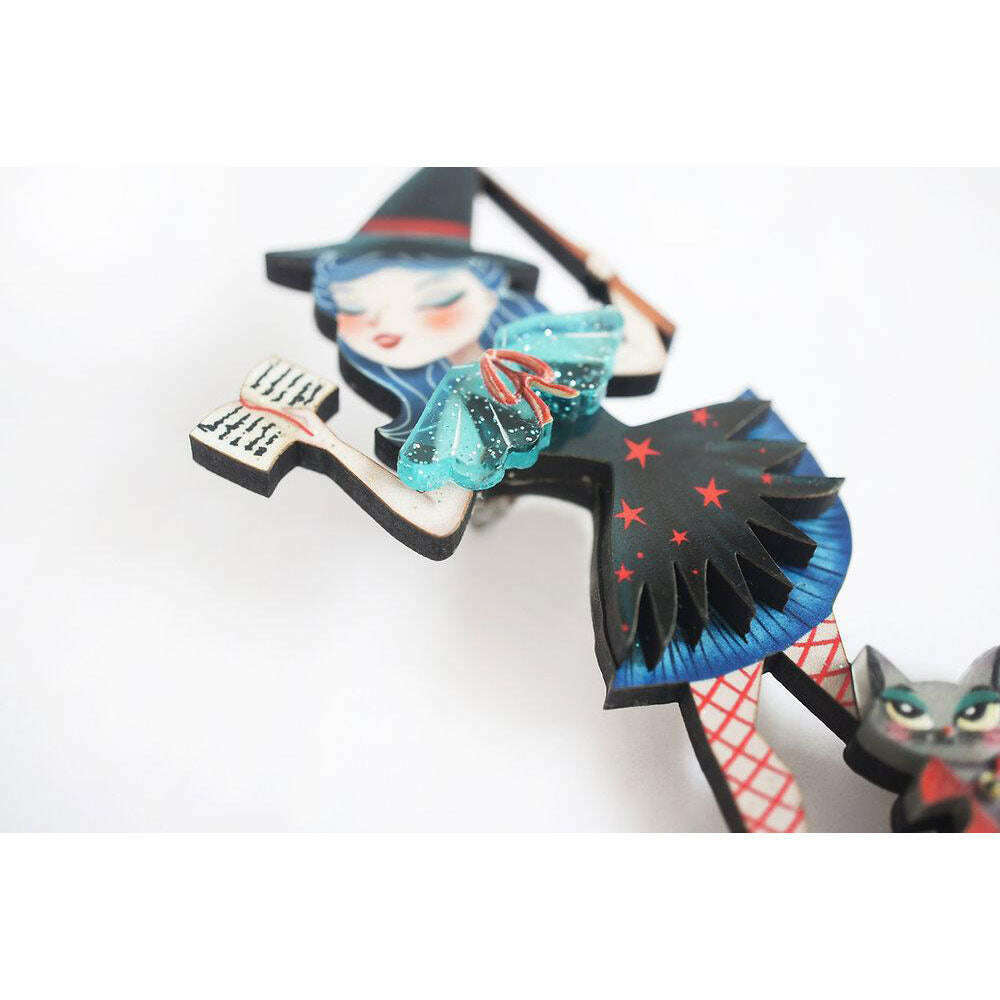 Witch Spell Brooch by Laliblue